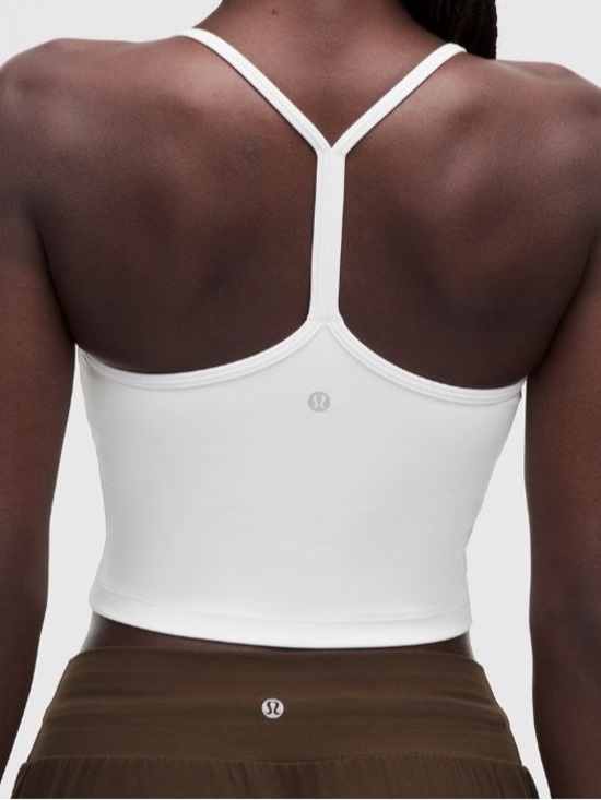 Tops - NWT LULULEMON Flow Y Cropped Tank Top White